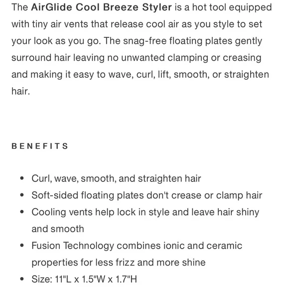 Calista Airglide Cool Breeze Styler